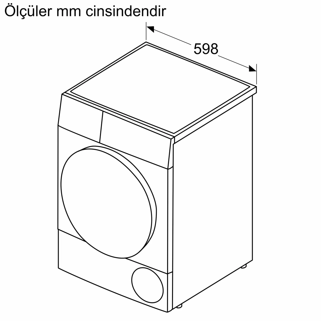iQ300 Isı Pompalı Kurutma Makinesi 9 kg