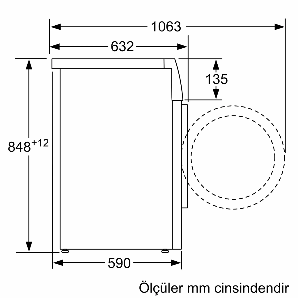 iQ500 Çamaşır Makinesi 10 kg maks. 1200 dev./dak., Gümüş