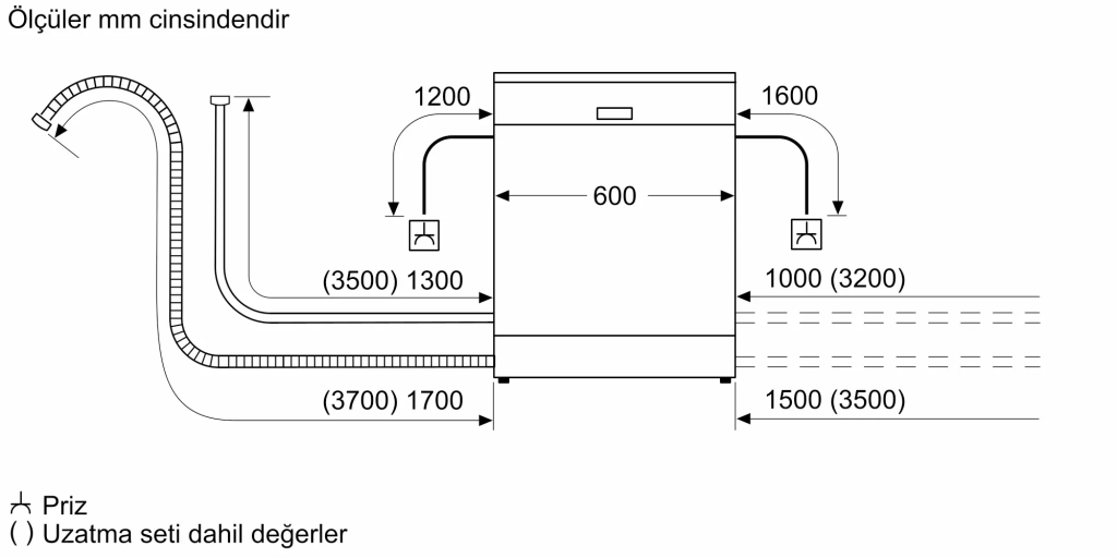 iQ500 Solo Bulaşık Makinesi 60 cm Beyaz