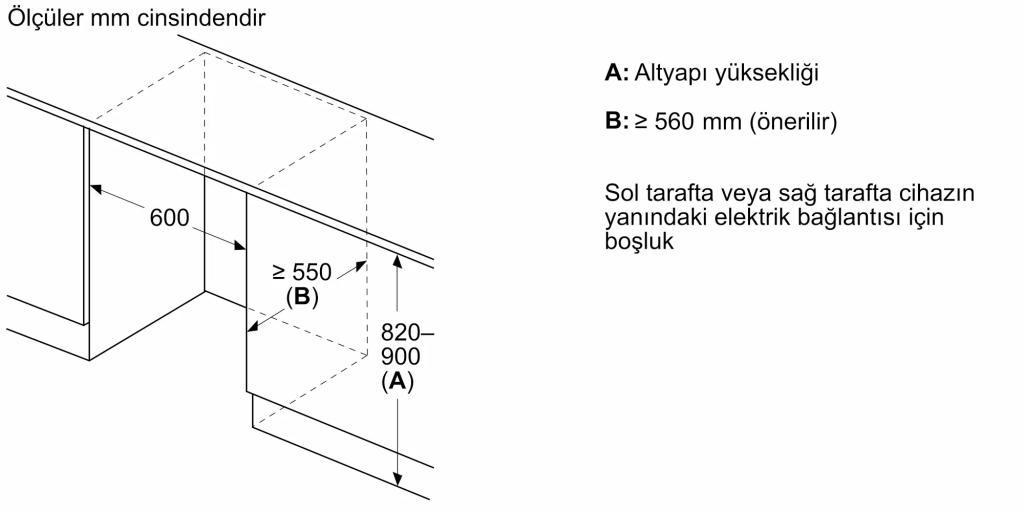 iQ500 Tezgah Altı Ankastre Soğutucu 82 x 59.8 cm softClosing Düz Menteşe