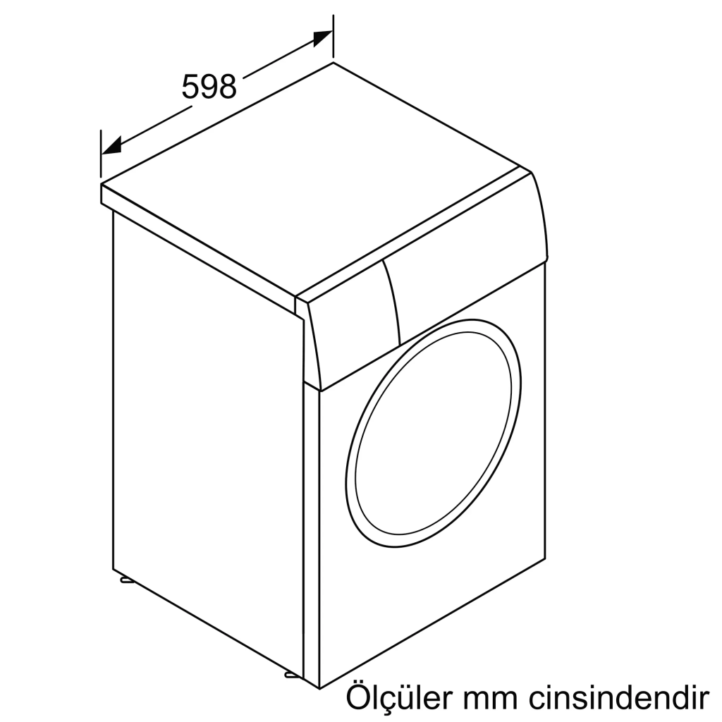 iQ700 Çamaşır Makinesi 10 kg maks. 1400 dev./dak., Gümüş
