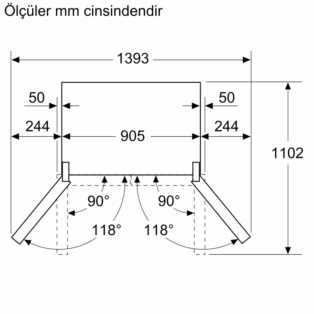iQ700 Gardırop Tipi Buzdolabı, Cam Kapı 183 x 90.5 cm Siyah, Total noFrost