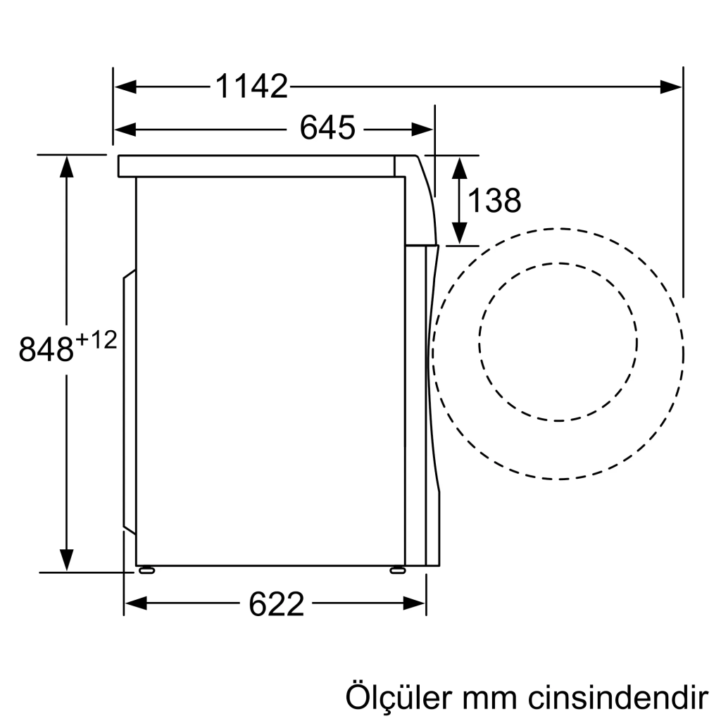 iQ700 Kurutmalı Çamaşır Makinesi 10.5/6 kg maks. 1400 dev./dak.